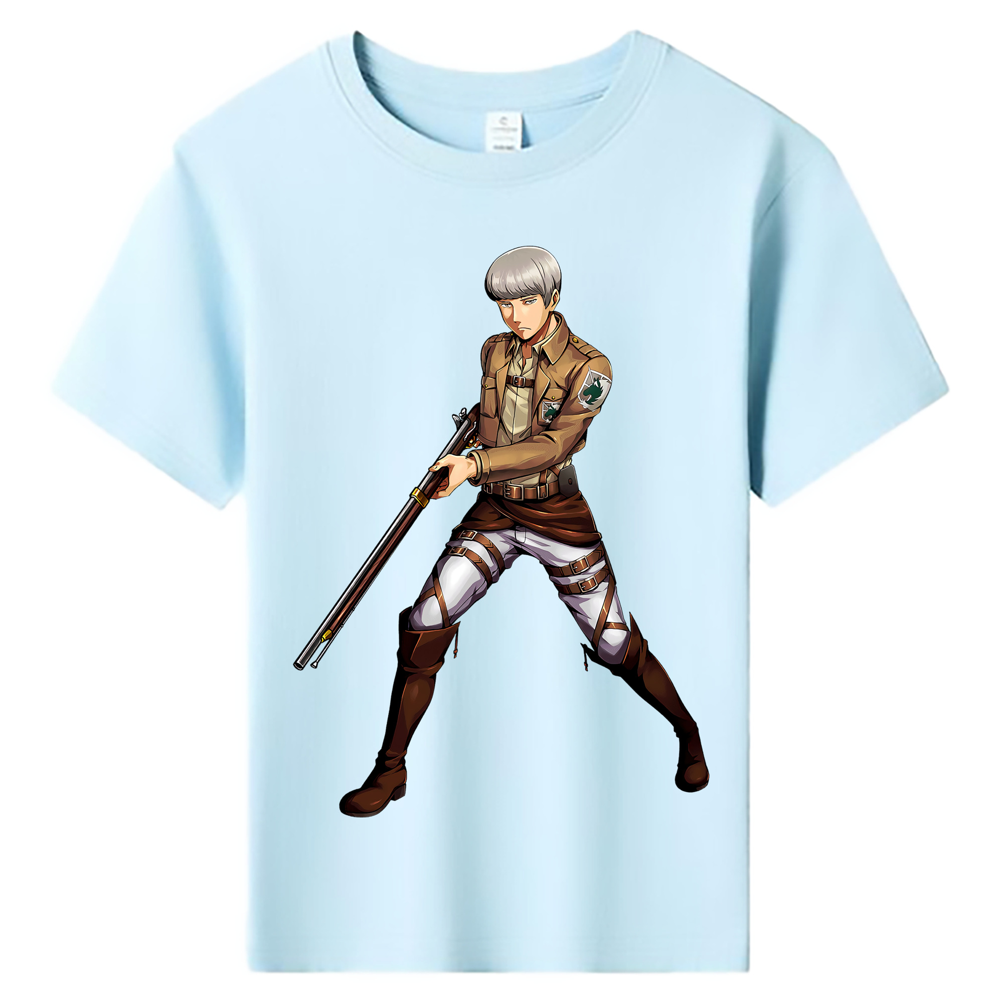 （画像用） 進撃の巨人 Attack on Titan 綿100％キッズTシャツ（フロントプリント）